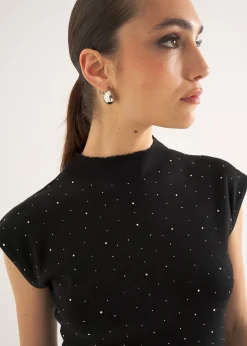 Camomilla Milano Maglie-Maglia Martina con strass