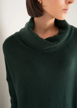 Camomilla Milano Maglie-Maglia Medea collo ad anello con frange