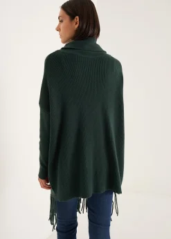 Camomilla Milano Maglie-Maglia Medea collo ad anello con frange