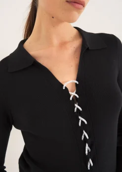 Camomilla Milano Maglie-Maglia Melissa con laccetto strass