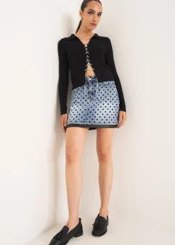 Camomilla Milano Maglie-Maglia Melissa con laccetto strass