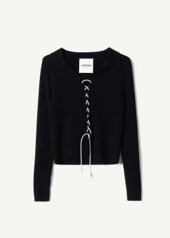 Camomilla Milano Maglie-Maglia Melissa con laccetto strass