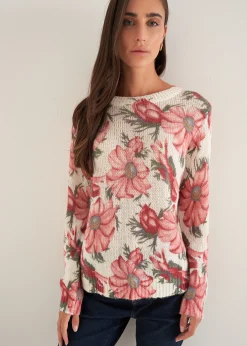 Camomilla Milano Maglie-Maglia Monica con motivo floreale all over