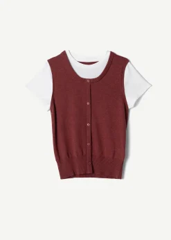Camomilla Milano Maglie-Maglia Siria modello fake gilet