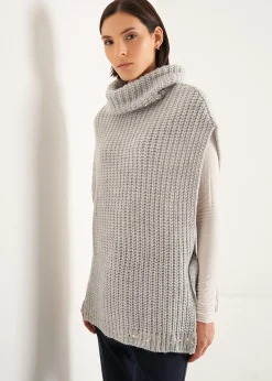 Camomilla Milano Maglie-Maglia smanicata Morgana con paillettes