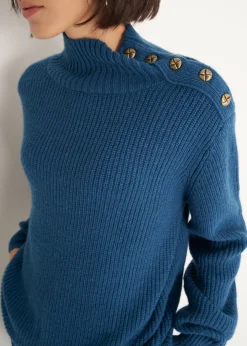 Camomilla Milano Maglie-Maglione Miriam collo alto con bottoni
