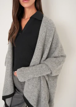 Camomilla Milano Mantelle|Cardigan-Mantella Melanie con bordo a contrasto