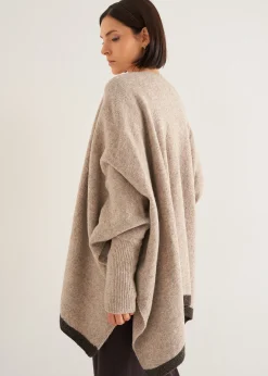 Camomilla Milano Cardigan|Mantelle-Mantella Melanie con bordo a contrasto