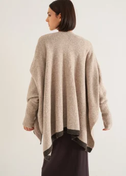 Camomilla Milano Cardigan|Mantelle-Mantella Melanie con bordo a contrasto