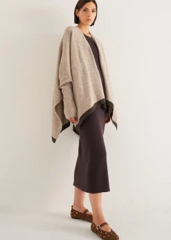 Camomilla Milano Cardigan|Mantelle-Mantella Melanie con bordo a contrasto