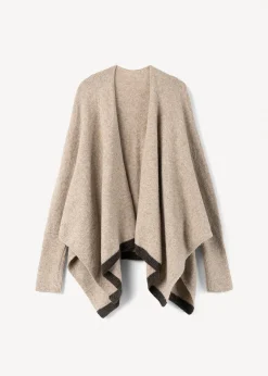Camomilla Milano Cardigan|Mantelle-Mantella Melanie con bordo a contrasto