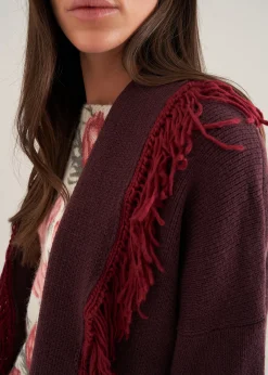 Camomilla Milano Cardigan|Mantelle-Mantella Micaela con frange