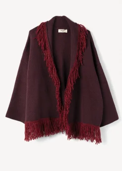 Camomilla Milano Cardigan|Mantelle-Mantella Micaela con frange