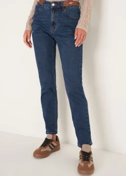 Camomilla Milano Jeans-Pantaloni Katej-P in denim con dettagli in ecopell