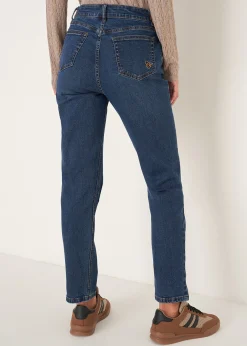 Camomilla Milano Jeans-Pantaloni Katej-P in denim con dettagli in ecopell