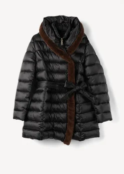 Camomilla Milano Piumini-Piumino lungo Portos con cintura