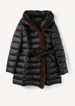 Camomilla Milano Piumini-Piumino lungo Portos con cintura