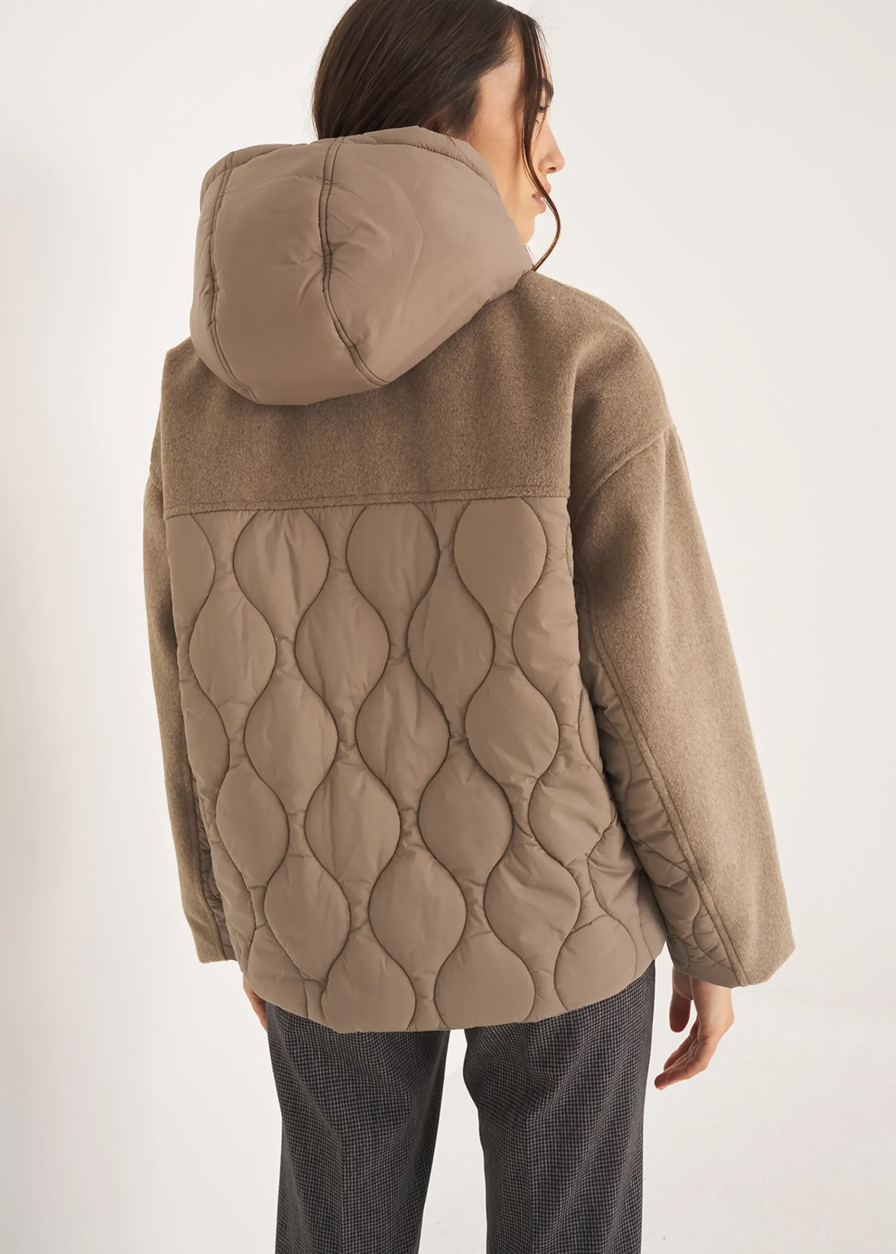 Camomilla Milano Piumini-Piumino Paiper corto con cappuccio