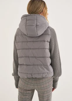 Camomilla Milano Giubbini|Piumini-Piumino Path con maniche in maglia