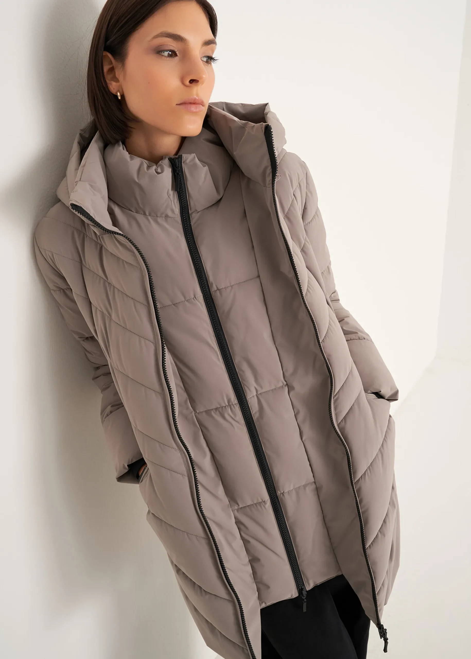Camomilla Milano Piumini-Piumino Piky con cintura