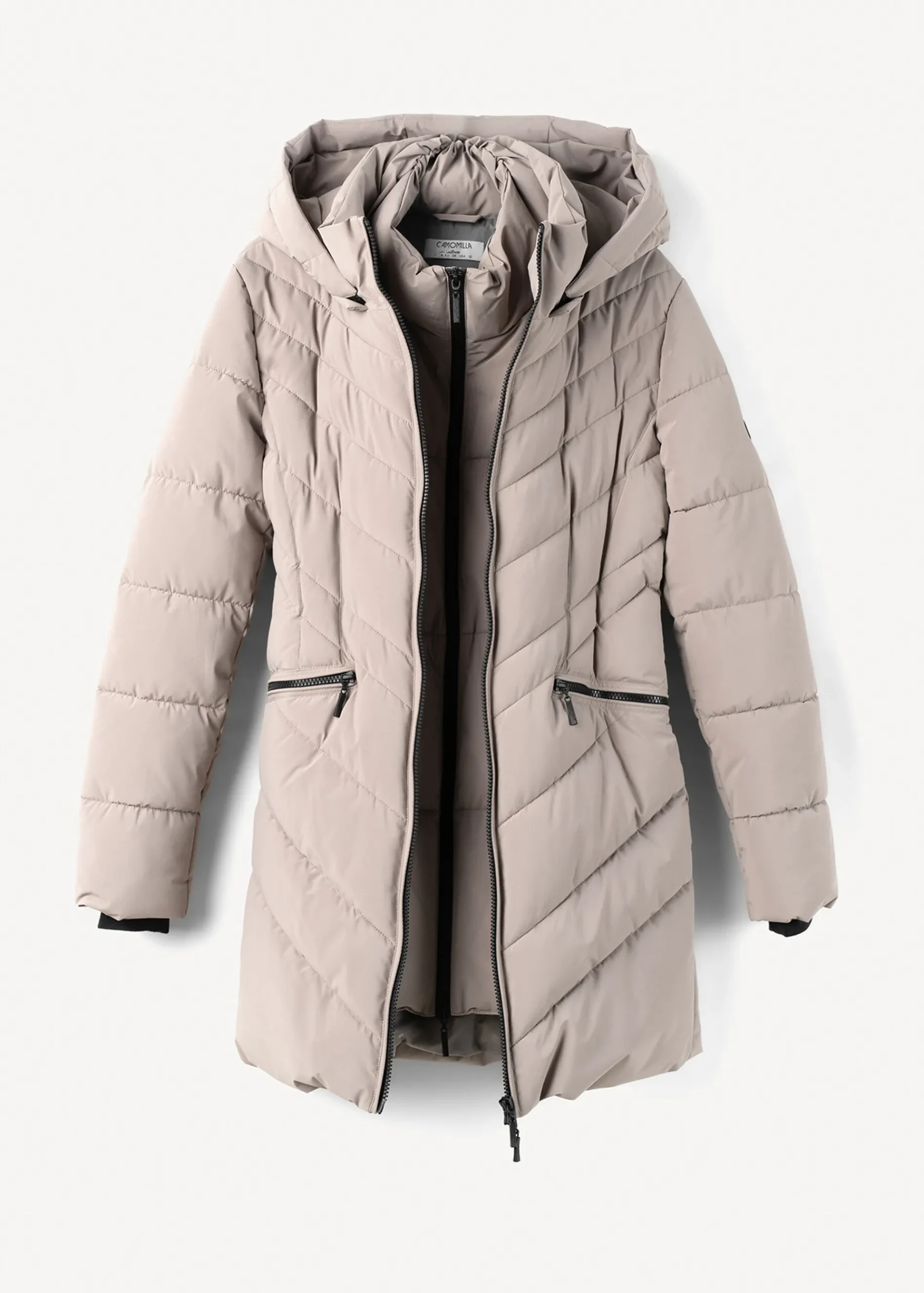 Camomilla Milano Piumini-Piumino Piky con cintura