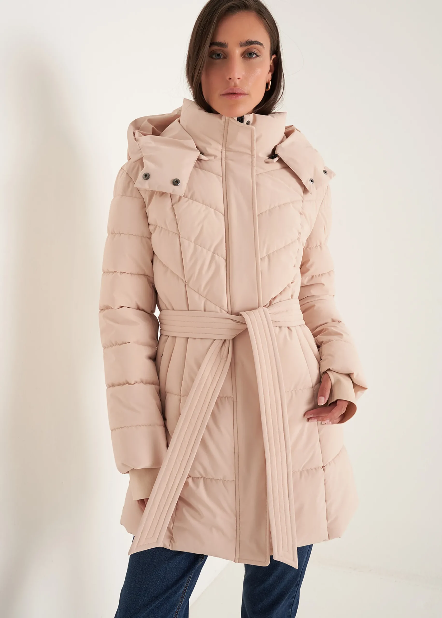 Camomilla Milano Piumini-Piumino Prince con cintura