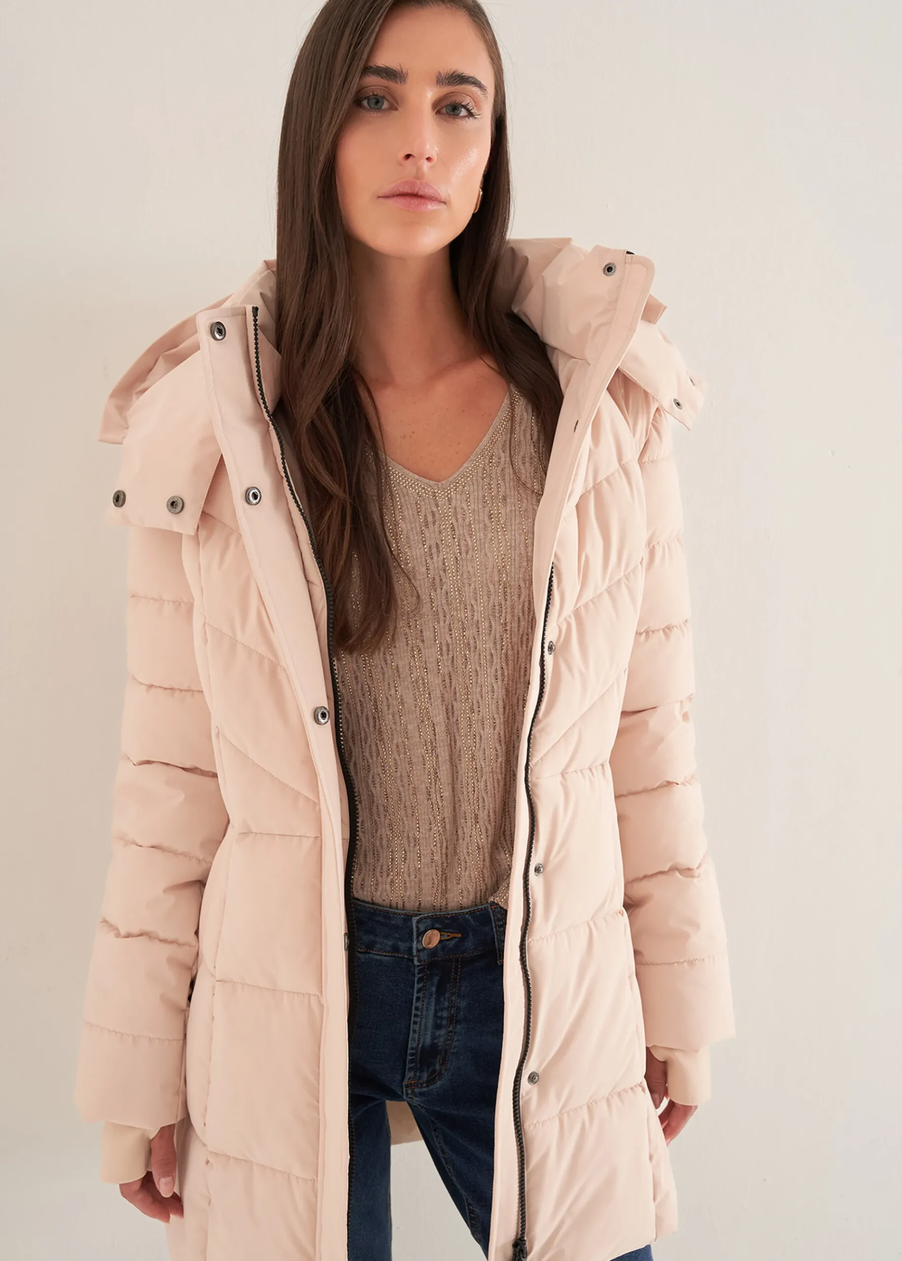 Camomilla Milano Piumini-Piumino Prince con cintura