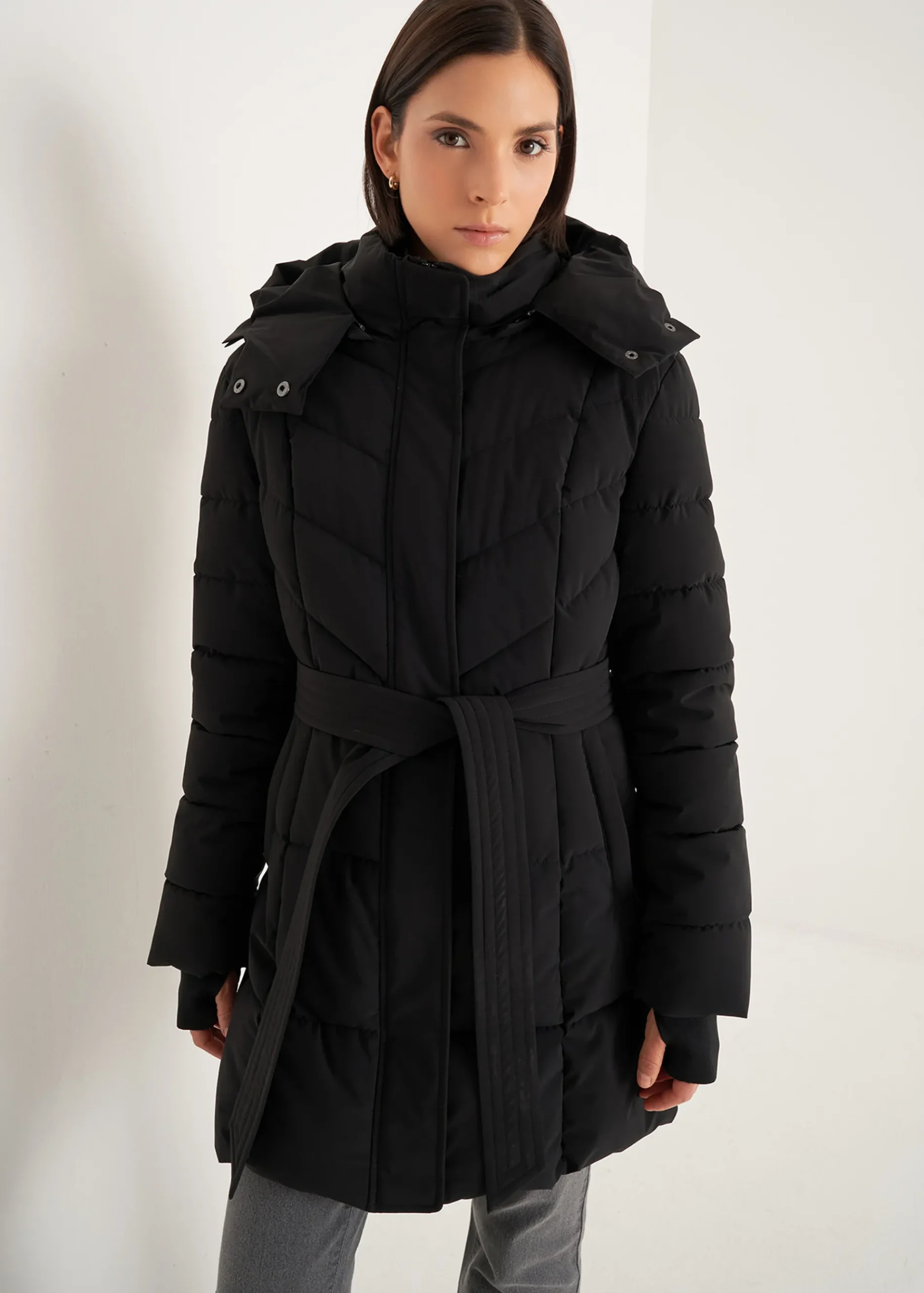 Camomilla Milano Piumini-Piumino Prince con cintura
