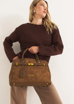 Camomilla Milano Borse-Shopping Belly in ecopelle nabuk