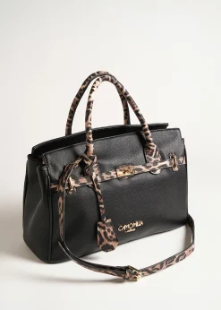 Camomilla Milano Borse-Shopping Belly-A grande animalier in ecopelle