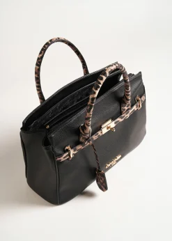 Camomilla Milano Borse-Shopping Belly-A grande animalier in ecopelle