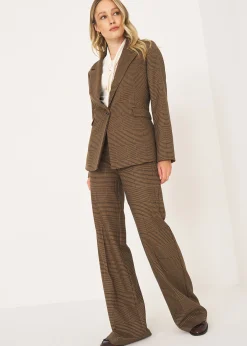 Camomilla Milano Pantaloni-Tailleur a Quadri con Rever Ampio