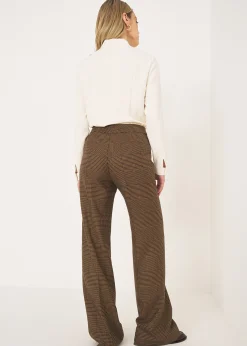 Camomilla Milano Pantaloni-Tailleur a Quadri con Rever Ampio