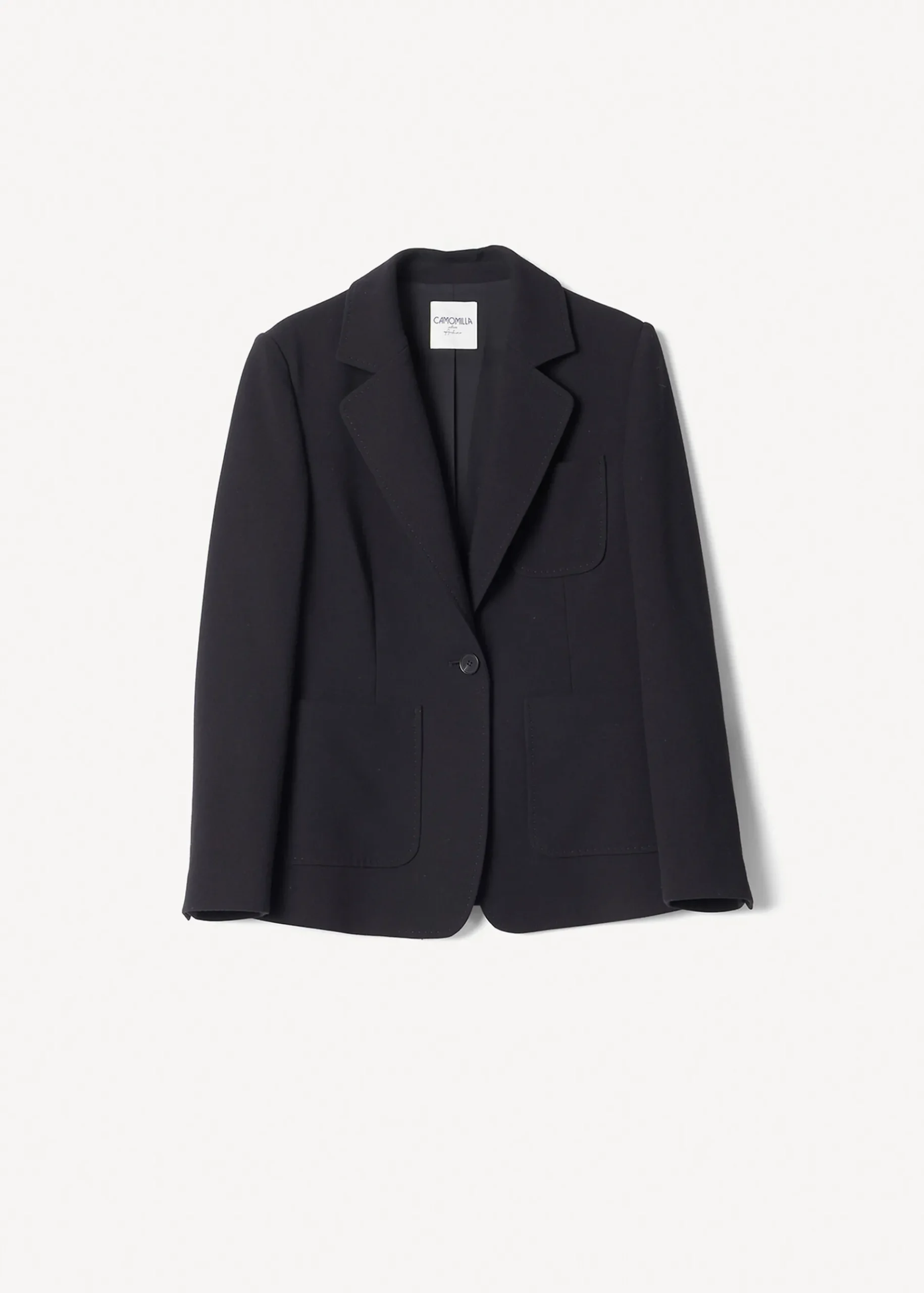 Camomilla Milano Pantaloni-Tailleur con Tasche a Toppa