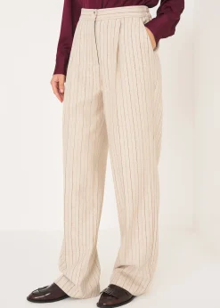 Camomilla Milano Pantaloni-Tailleur Gessato a Doppio Petto
