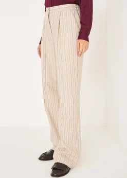 Camomilla Milano Pantaloni-Tailleur Gessato a Doppio Petto