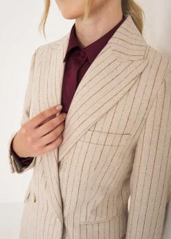 Camomilla Milano Pantaloni-Tailleur Gessato a Doppio Petto