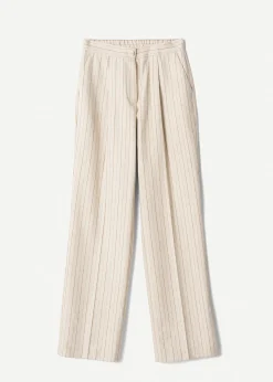 Camomilla Milano Pantaloni-Tailleur Gessato a Doppio Petto