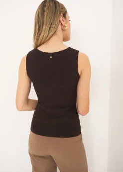 Camomilla Milano Top-Top Trevis scollo squadrato