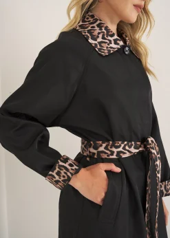 Camomilla Milano Giubbini|Trench-Trench Thom con dettagli maculati