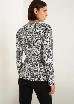 Camomilla Milano T-Shirt-T-shirt Sary incrociata stampata