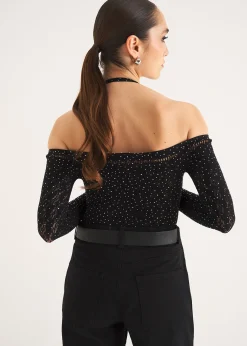 Camomilla Milano T-Shirt-T-shirt Saul con strass