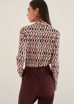 Camomilla Milano T-Shirt-T-shirt Silvy con fantasia optical