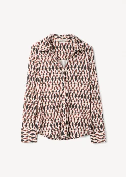 Camomilla Milano T-Shirt-T-shirt Silvy con fantasia optical